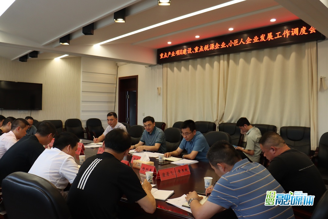 林治学调度重点产业项目建设和重点税源企业、小巨人企业发展工作