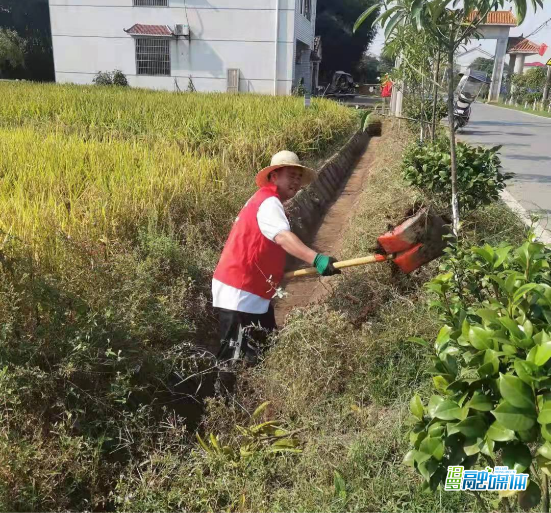 汨罗镇九雁村：清淤疏浚暖民心，党日活动庆国庆