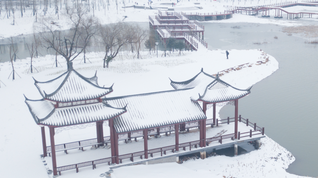 图集|俯瞰汨罗，雪韵公园