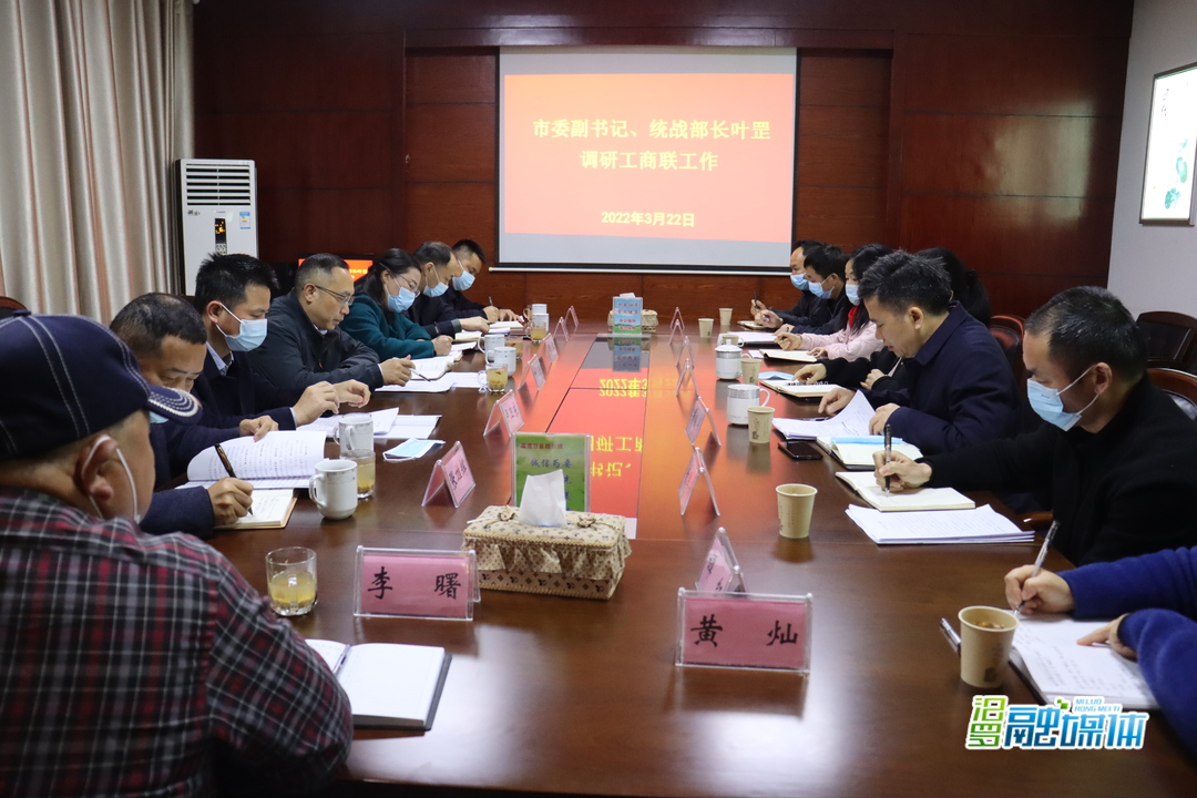 叶罡调研指导工商联工作：立足“三个聚焦”推进非公经济持续健康发展
