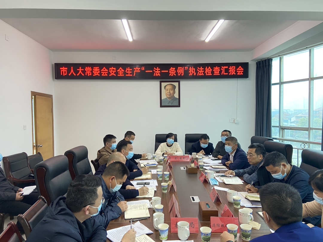 汨罗市人大常委会开展安全生产“一法一条例”执法检查