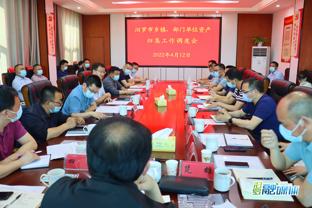 汨罗有序推进乡镇、部门单位资产归集工作