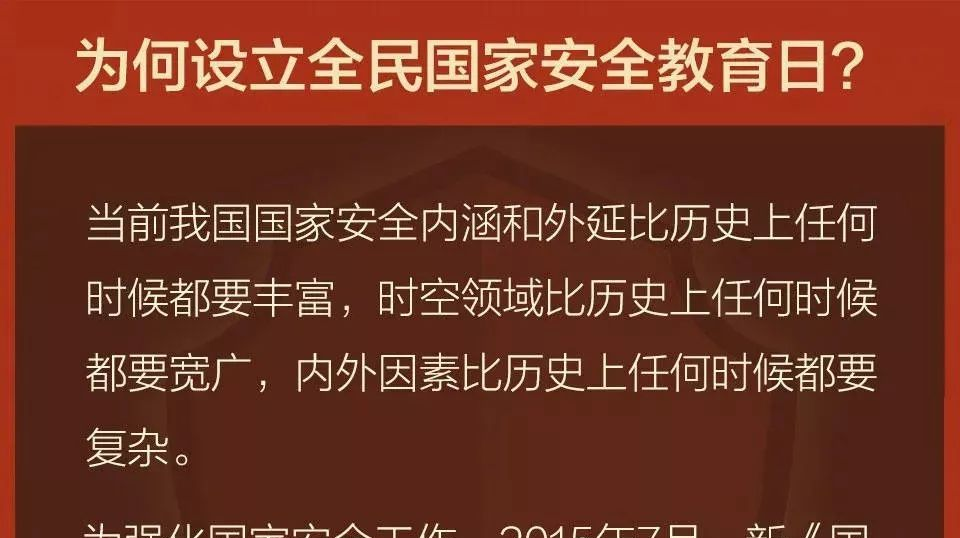 全民国家安全教育日 | 国家安全知识知多少？快来一起了解→