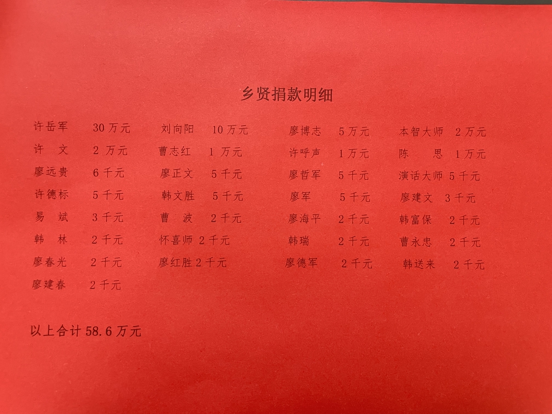 一个电话“爱心”到账！罗江镇滨江村乡友乡贤踊跃捐资兴学
