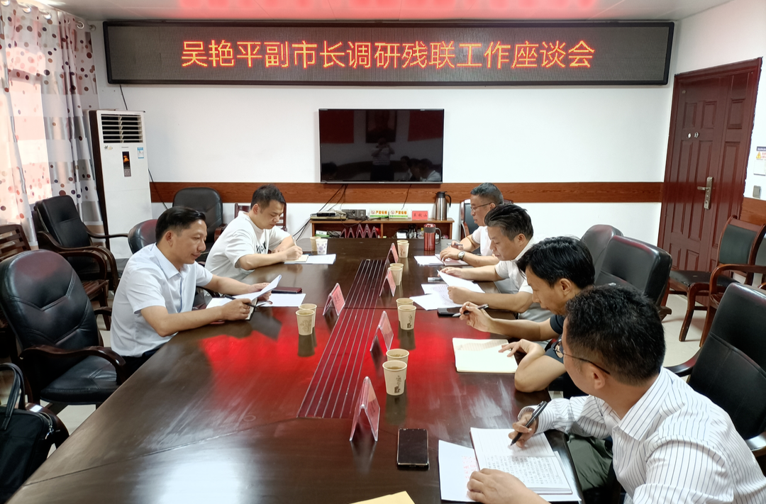 副市长吴艳平调研市残联工作