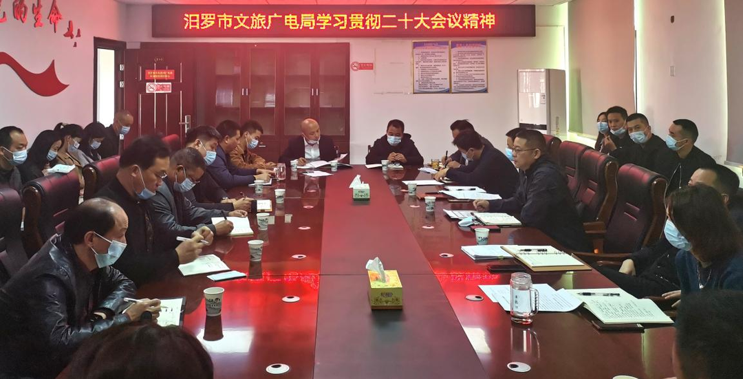 汨罗市文旅广电局学习贯彻党的二十大精神