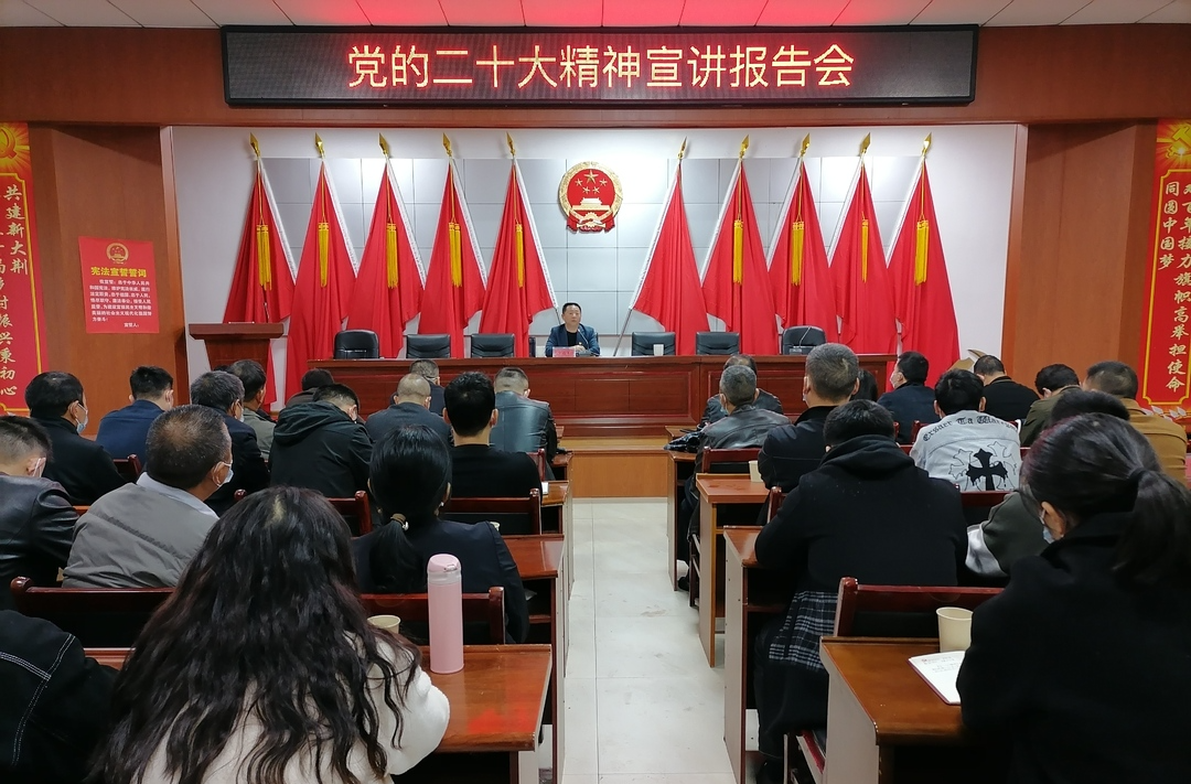 艾志军深入大荆镇宣讲党的二十大精神