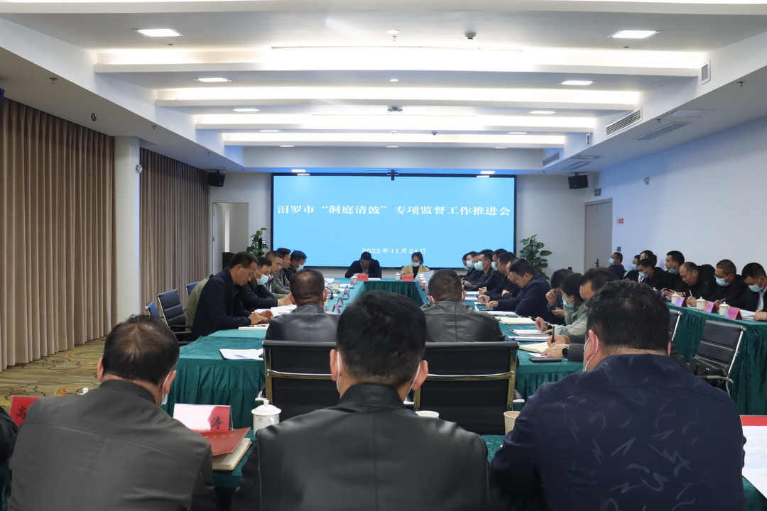 汨罗召开“洞庭清波”专项监督工作现场推进会