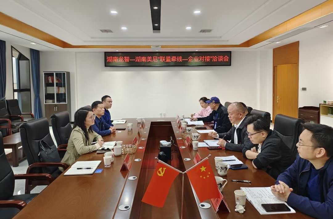 岳阳市新材料产业链党建联盟企业来汨罗高新区洽谈