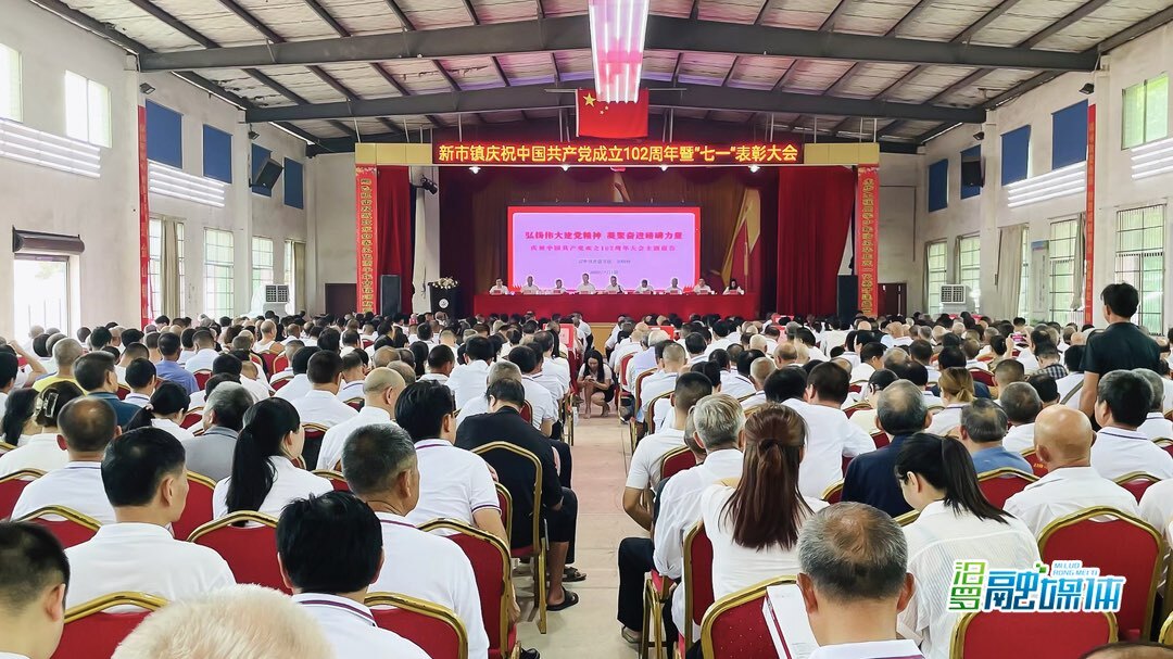 新市镇召开党员大会 庆祝中国共产党成立102周年