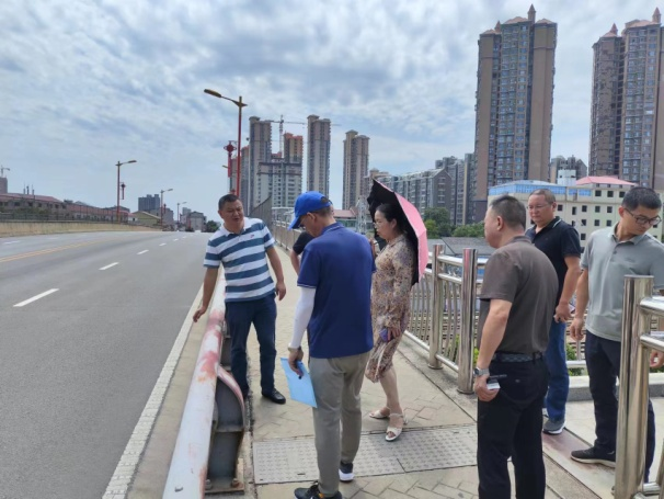 岳阳市城管局来汨罗督导市政道路（桥梁、隧道、地下通道）安全运行工作