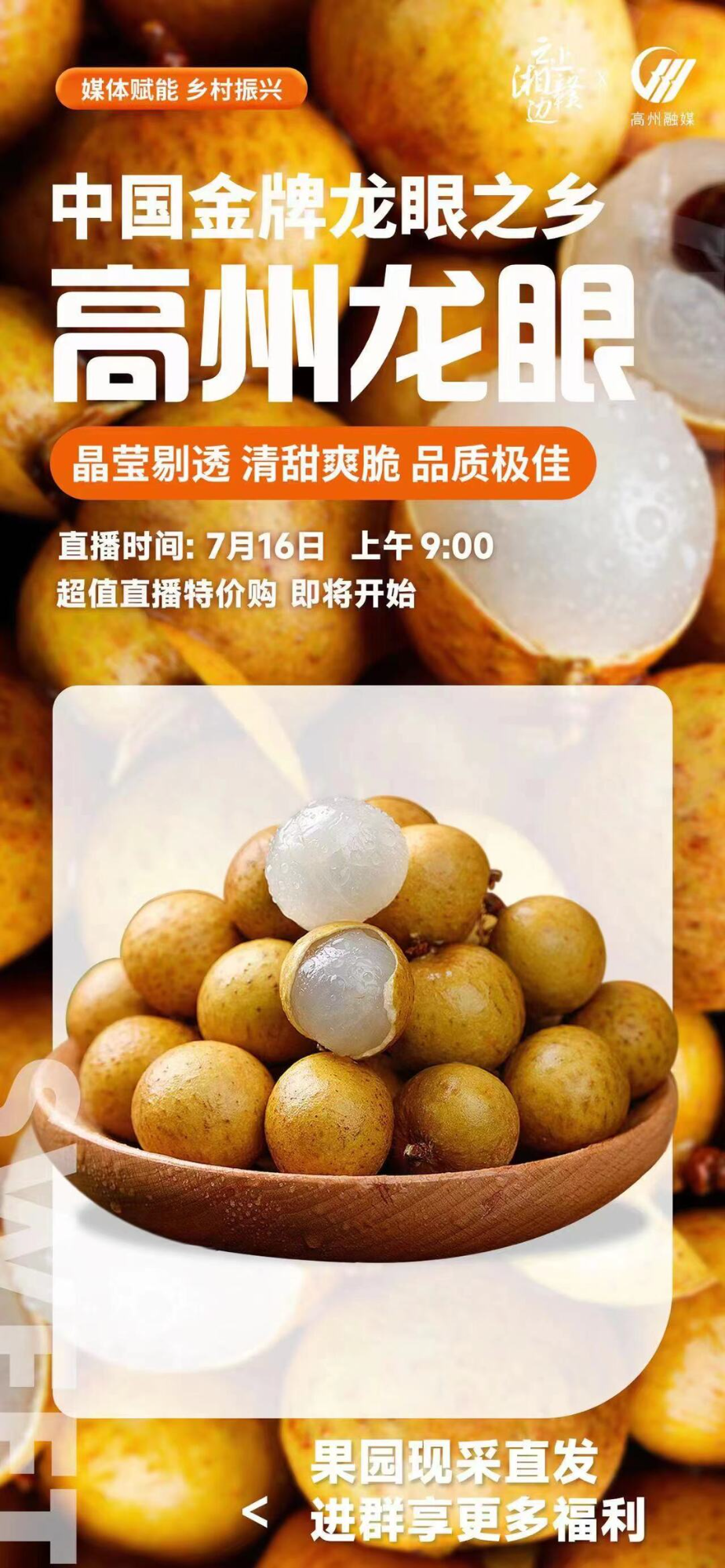 【直播】全国百家媒体走进中国金牌龙眼之乡——高州