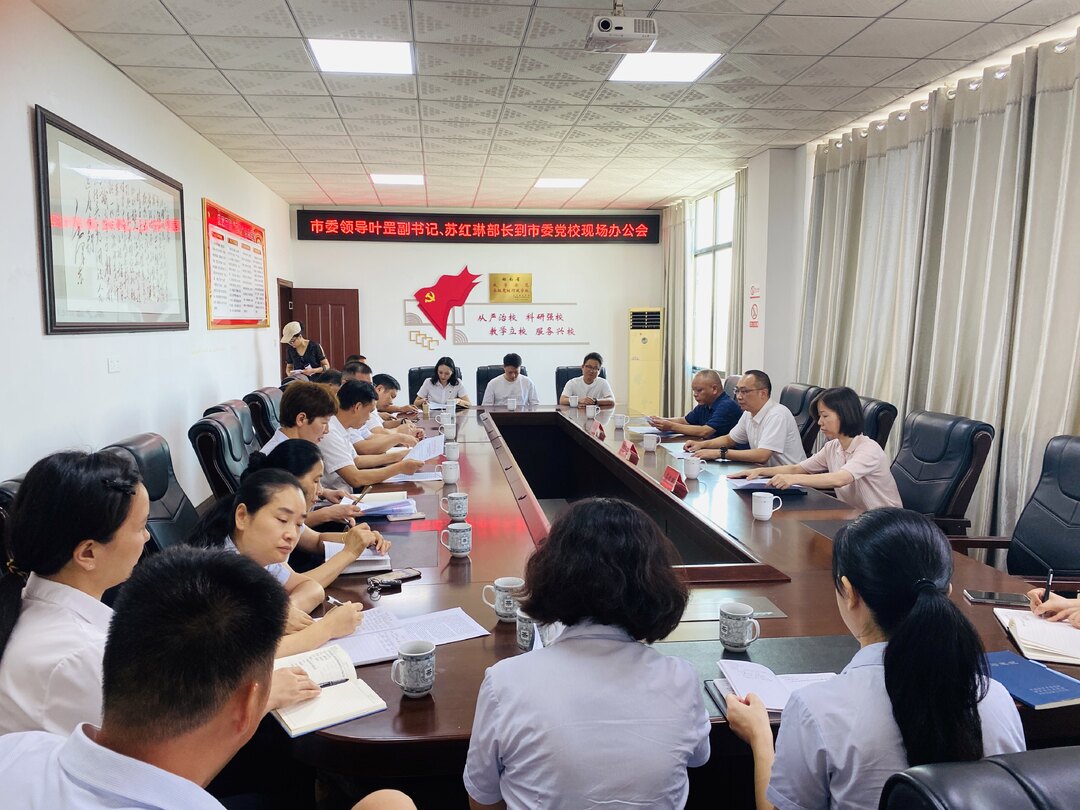 叶罡苏红琳到市委党校现场办公