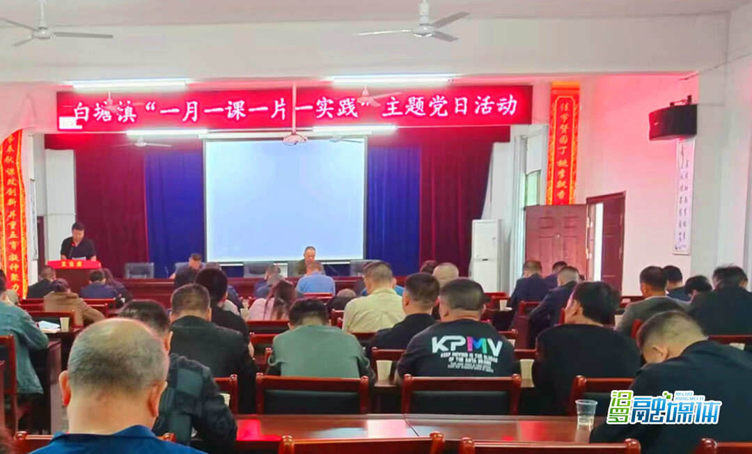 白塘镇组织开展“一月一课一片一实践”主题党日活动