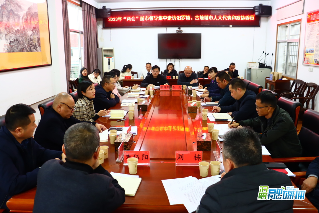 市领导集中走访汨罗镇、古培镇市人大代表和政协委员