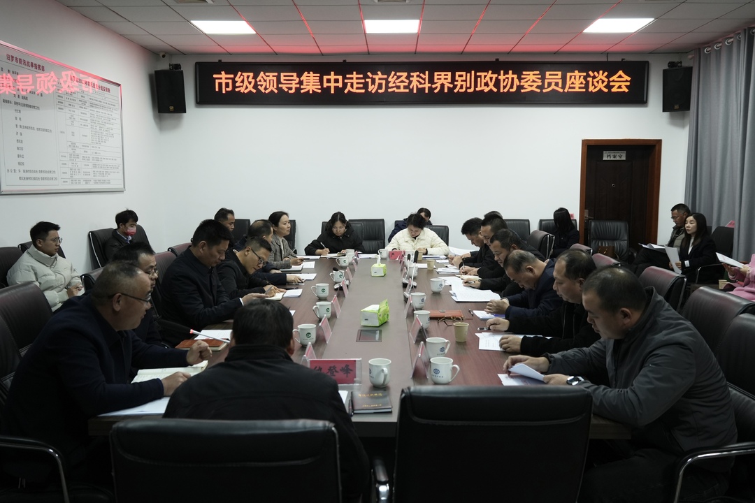 市领导集中走访经科界政协委员