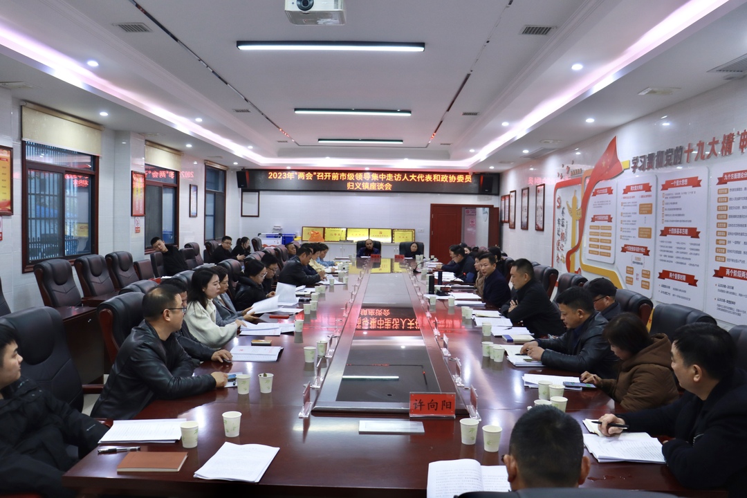 市领导集中走访归义镇人大代表和政协委员