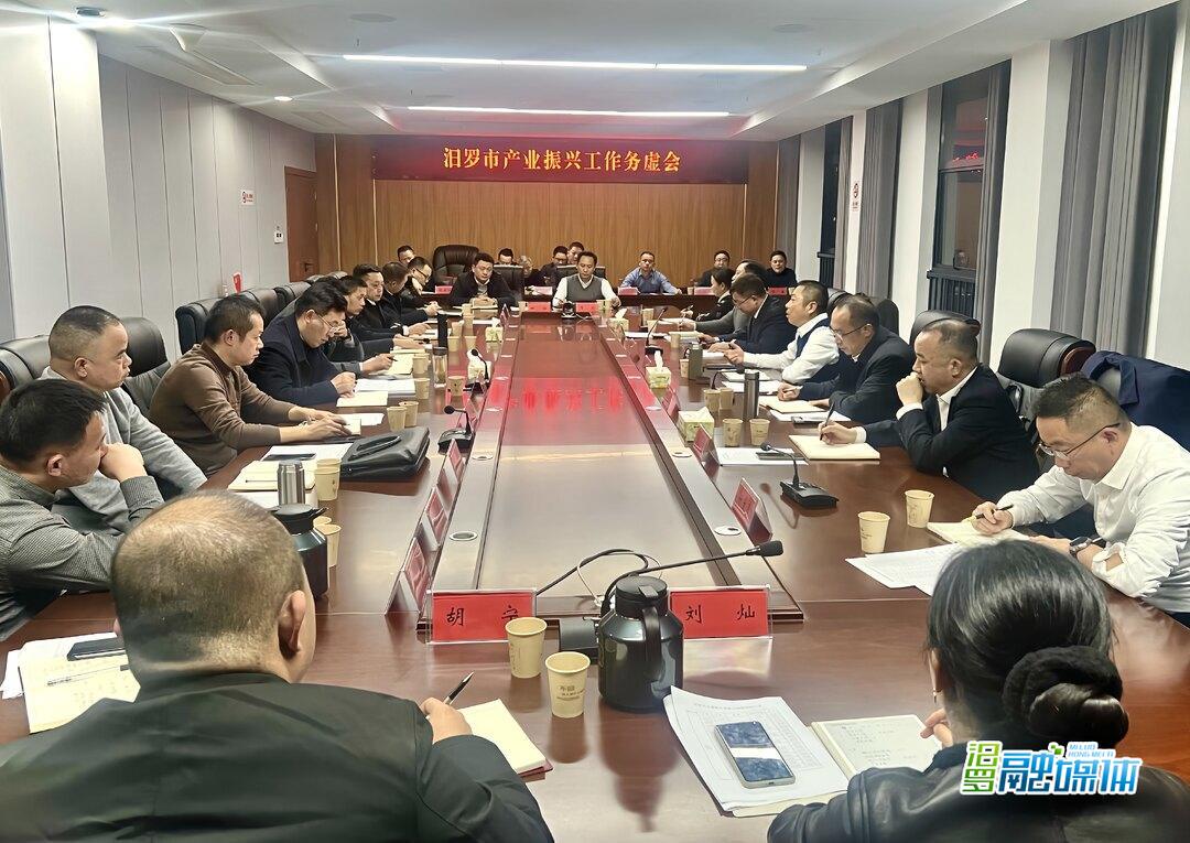 汨罗召开产业振兴工作务虚会