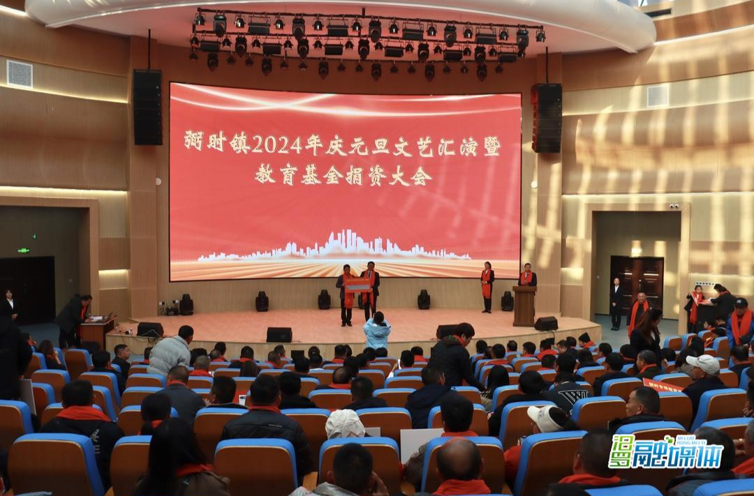 弼时镇举行庆元旦文艺汇演，募集教育基金230余万元