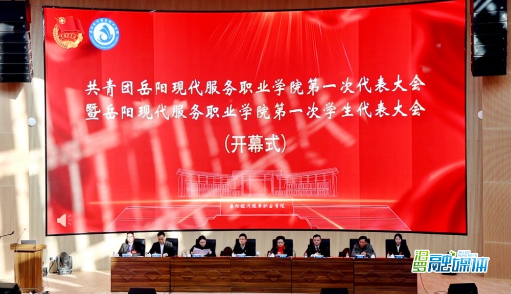 共青团岳阳现代服务职业学院第一次代表大会召开