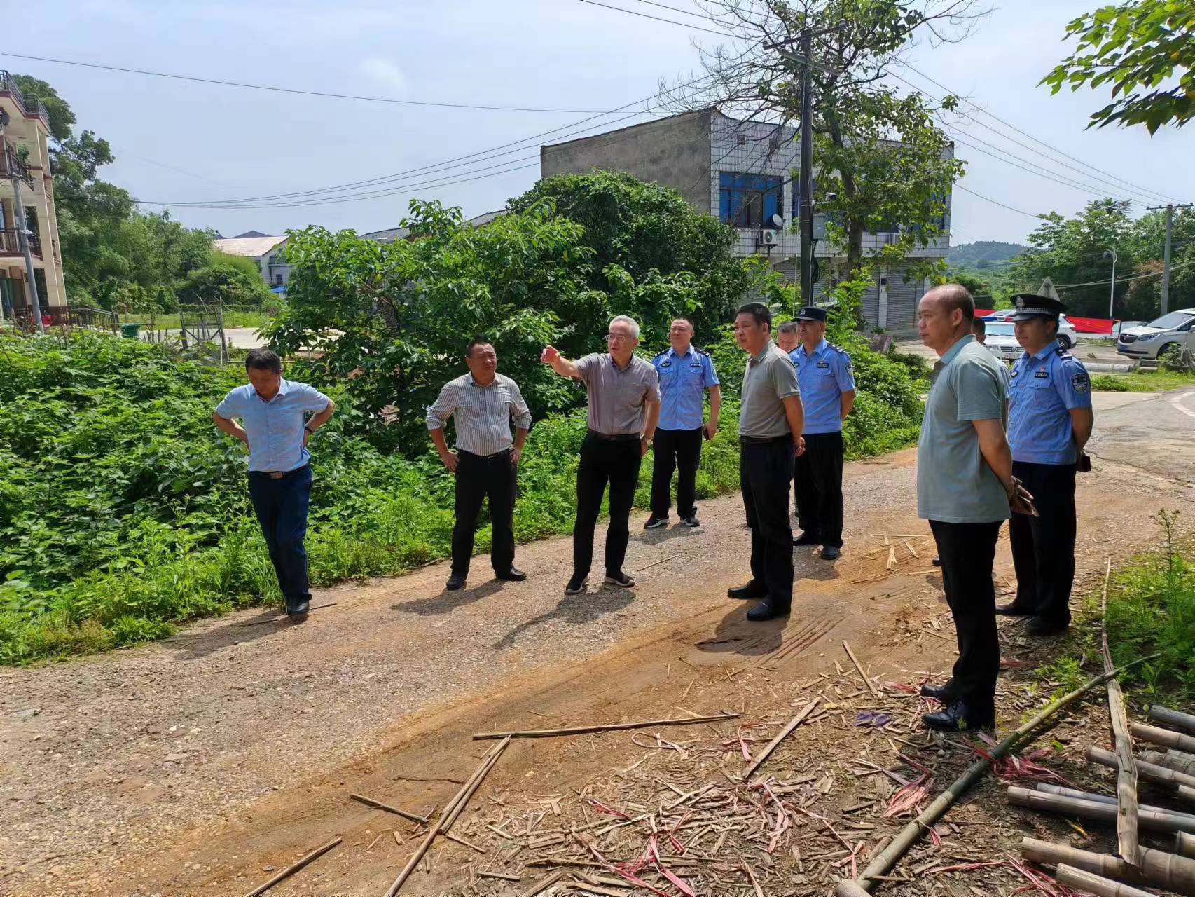 省铁路护路办调研汨罗市铁路护路工作