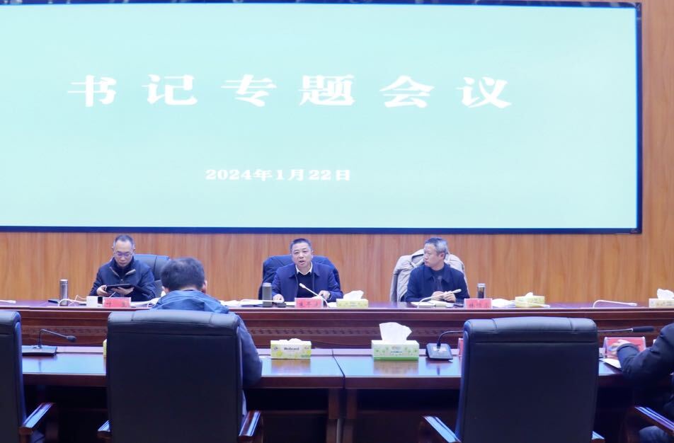 朱平波主持召开书记专题会议