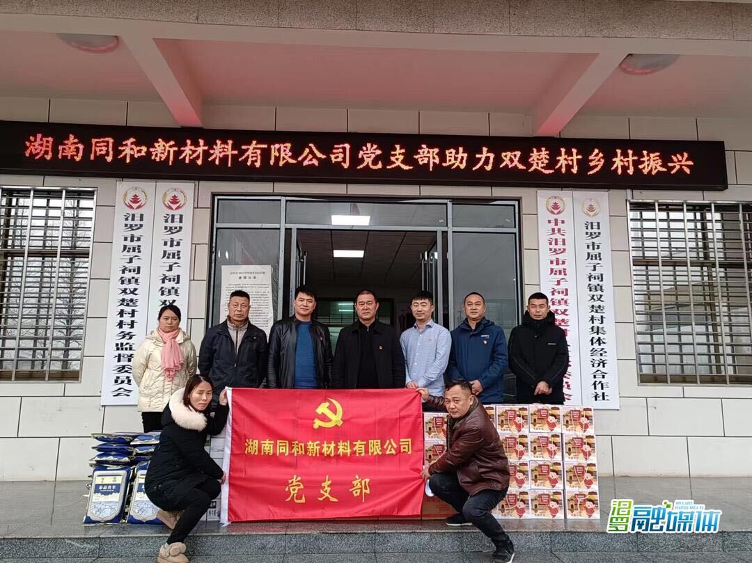 关爱困难群众 助力乡村振兴 湖南同和新材料有限公司走进屈子祠镇双楚村