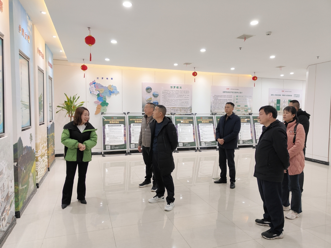 ﻿云南省华坪县农业农村局来汨罗考察农村产权流转交易规范化工作