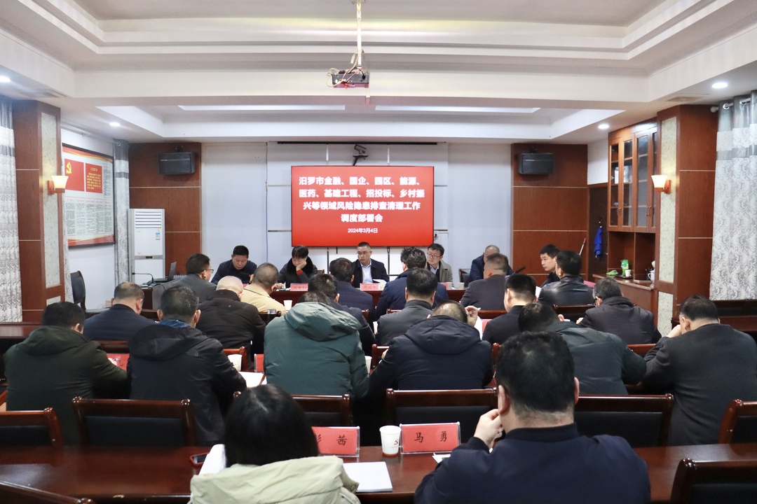 全市金融、国企、园区等八大领域风险隐患排查清理工作调度部署会召开