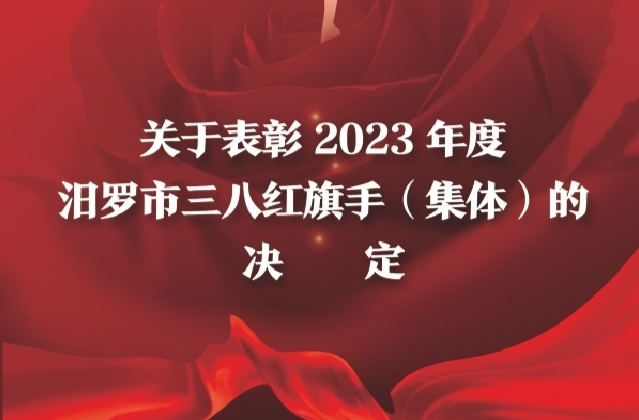 长图丨2023年度汨罗市三八红旗集体表彰