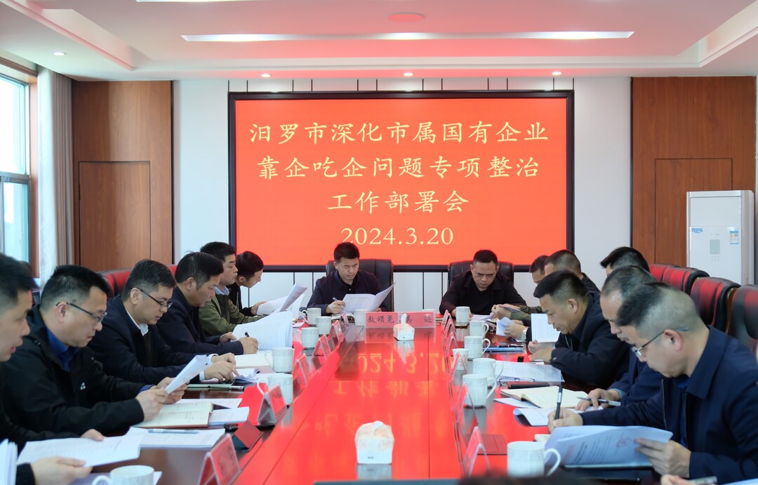 汨罗市深化市属国有企业靠企吃企问题专项整治部署暨“清廉国企”建设推进会召开