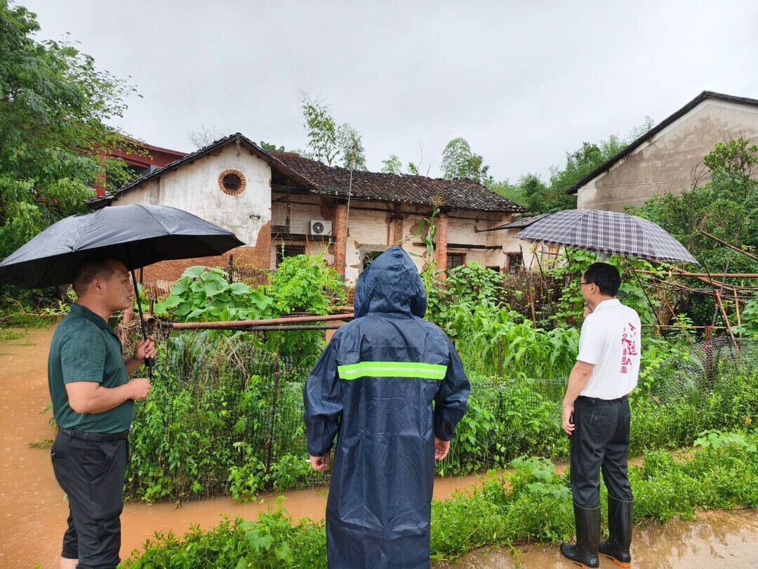 直击防汛一线｜罗江镇排查风险房屋235栋转移15户22人