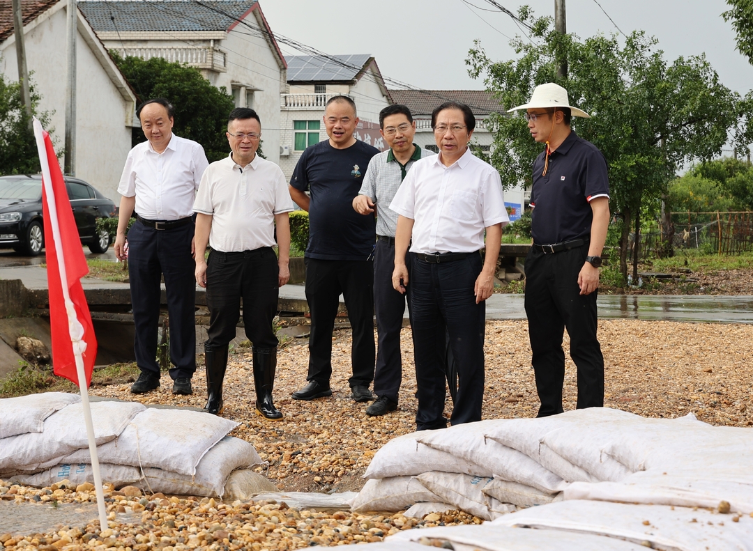夺取防汛救灾取得全面彻底胜利 黎作凤继续在汨罗督导防汛救灾工作