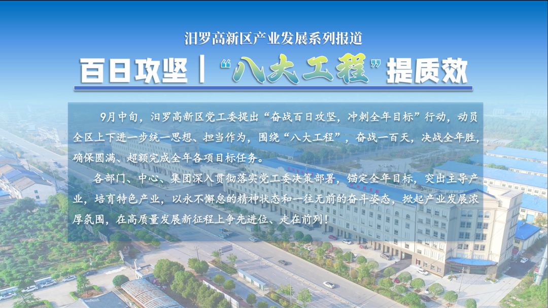 百日攻坚②丨聚焦项目含“新”量，看汨罗高新区以质图强