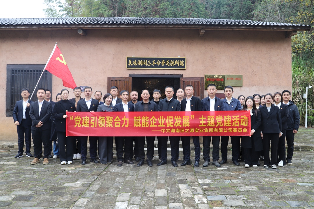 汨之源集团开展“党建引领聚合力 赋能企业促发展”主题党日活动