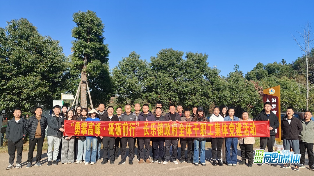 长乐镇举行干部职工集体党建活动