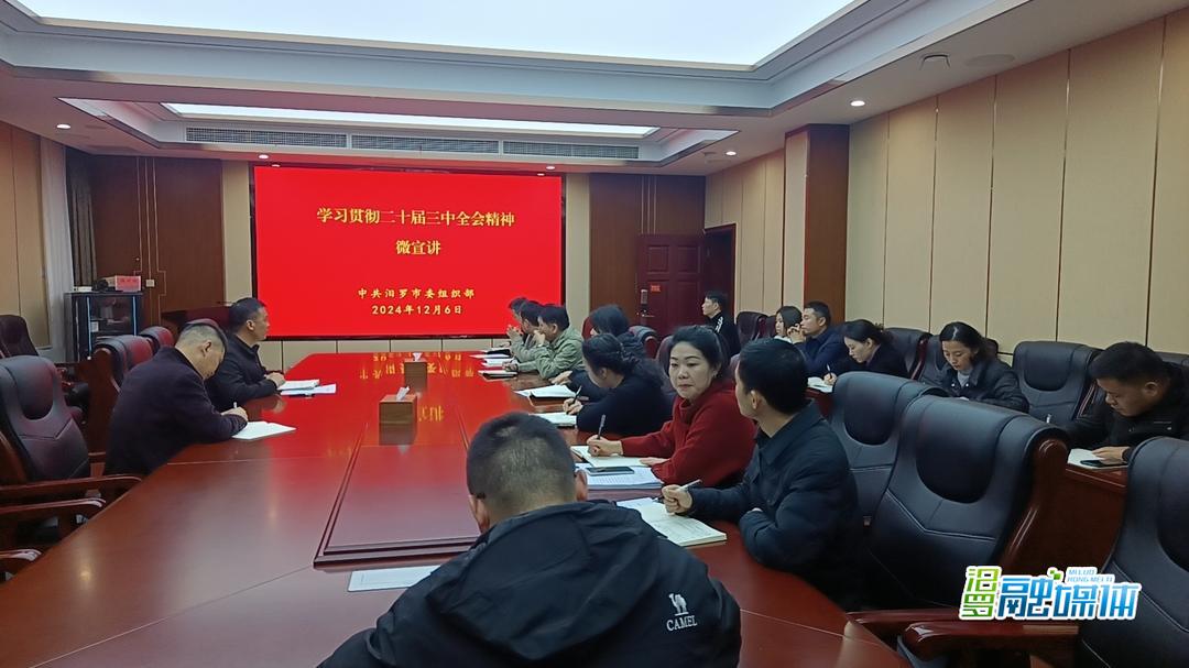汨罗市委组织部举行学习贯彻党的二十届三中全会精神微宣讲