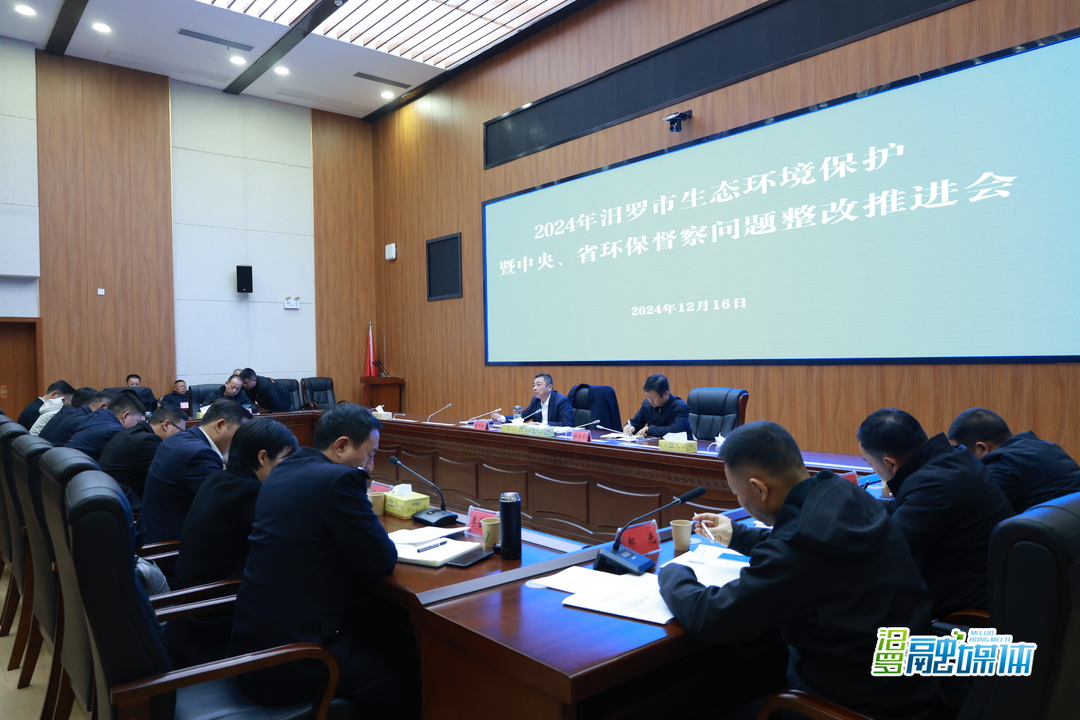 朱平波主持召开2024年汨罗市生态环境保护暨中央、省环保督察问题整改推进会