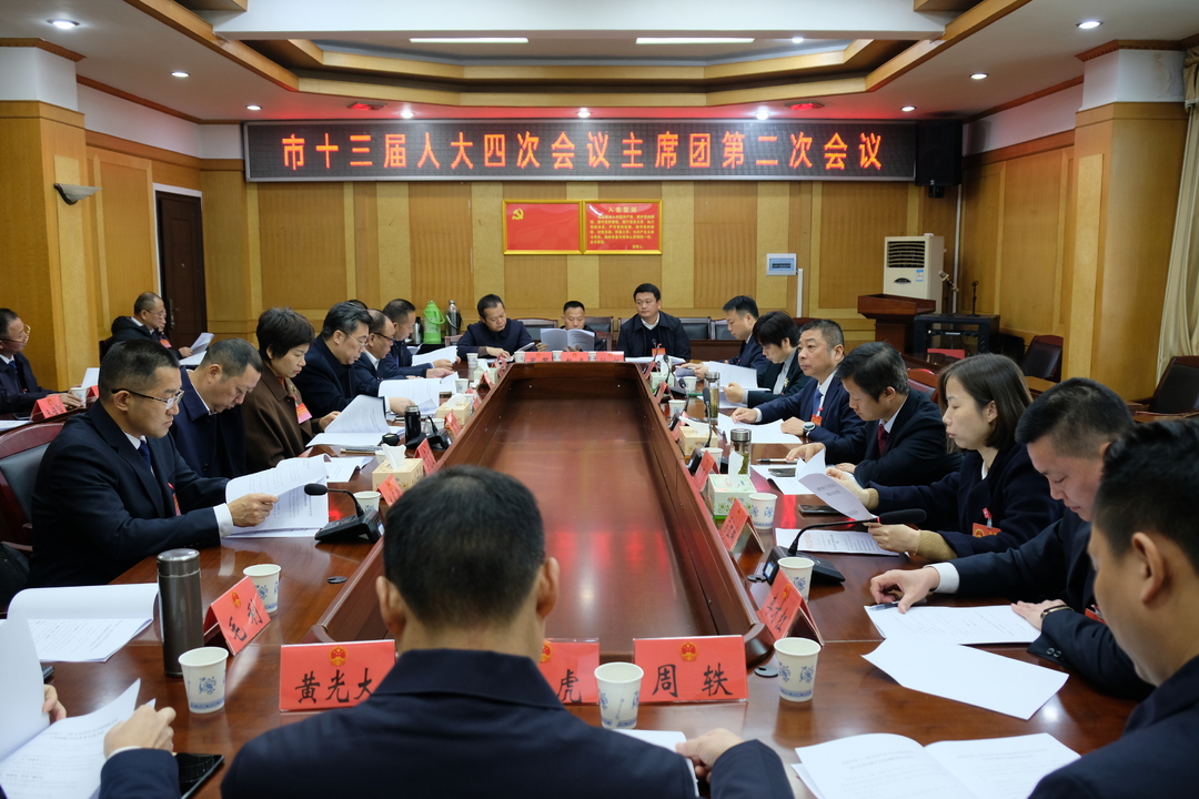 聚焦两会丨汨罗市十三届人大四次会议主席团举行第二次会议