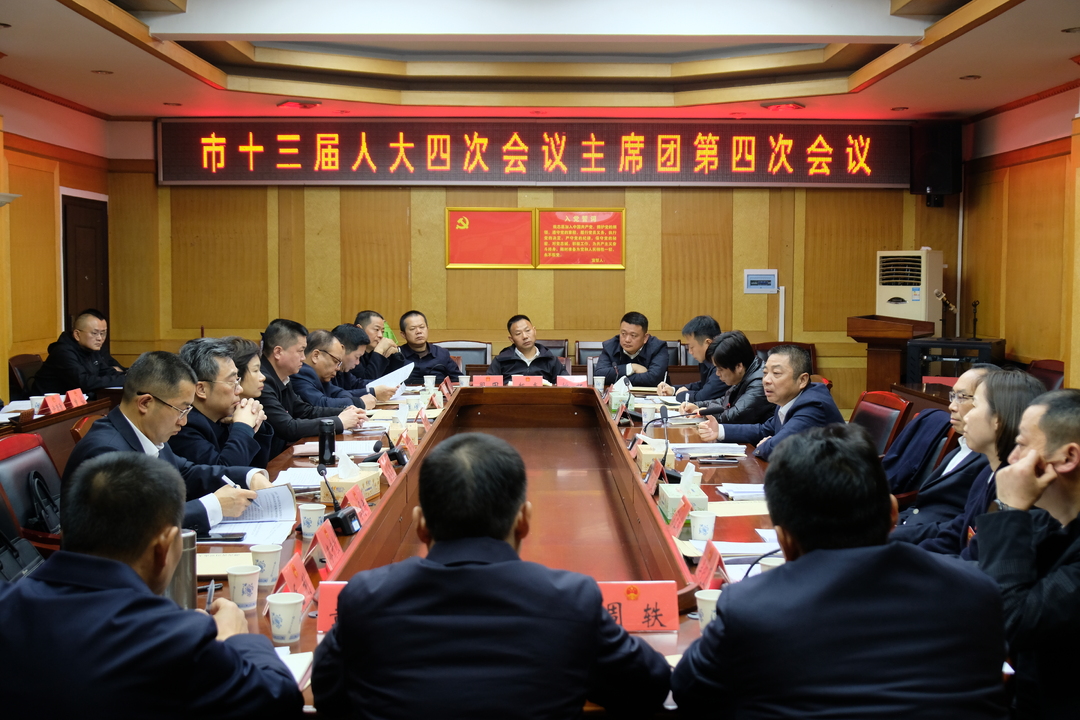 聚焦两会丨汨罗市十三届人大四次会议主席团举行第四次会议