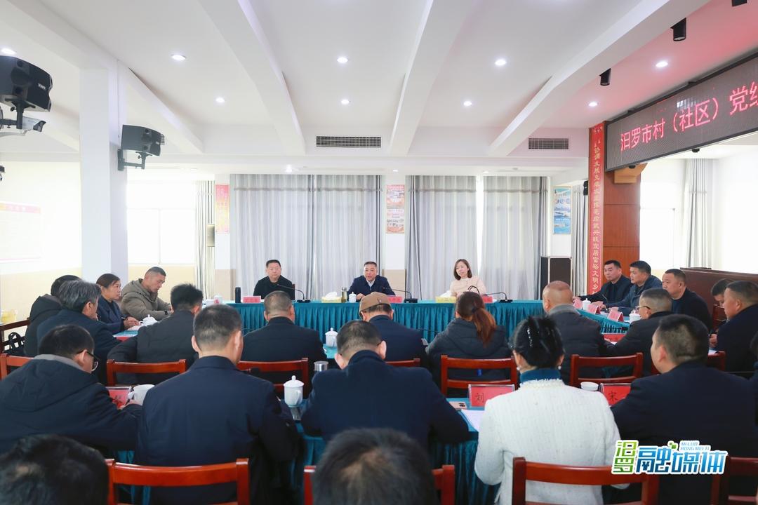 朱平波与江南片村（社区）党组织书记代表座谈