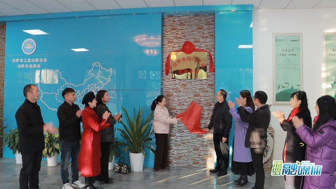汨罗市民营企业服务中心揭牌成立