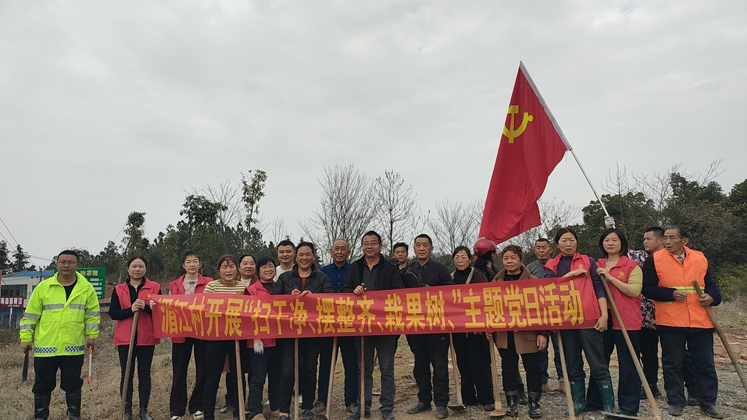 弼时镇湄江村：党旗飘扬护油茶 春季管护展新颜