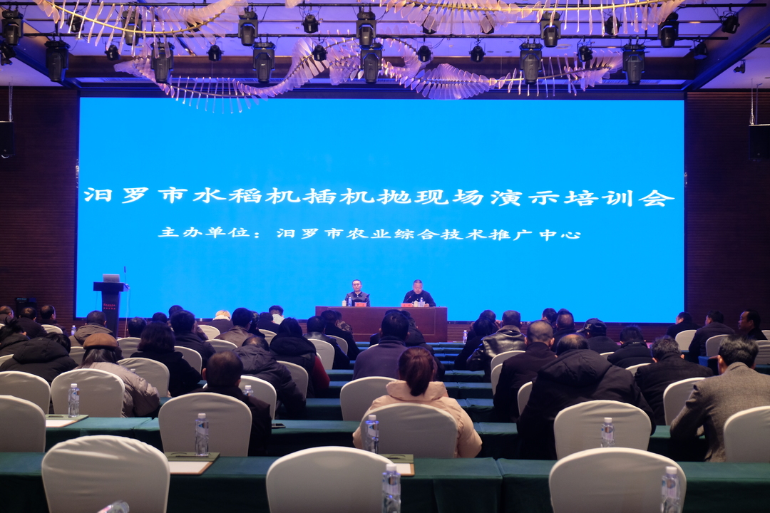 汨罗市2025年水稻机插机抛现场演示培训会举行