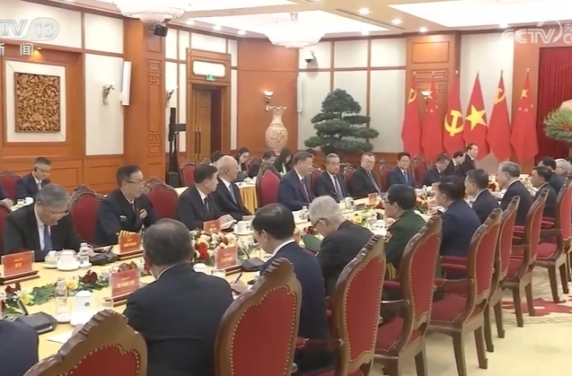 习近平同越共中央总书记苏林举行会谈