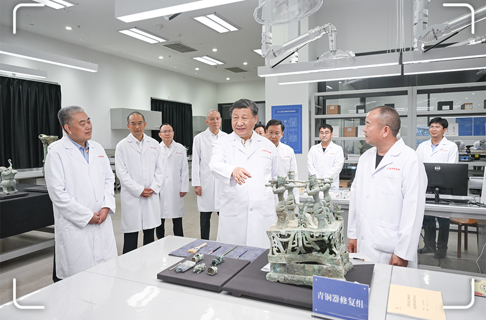 近镜头·习近平的文化足迹｜“期待着更长的中华文明的发现发掘”
