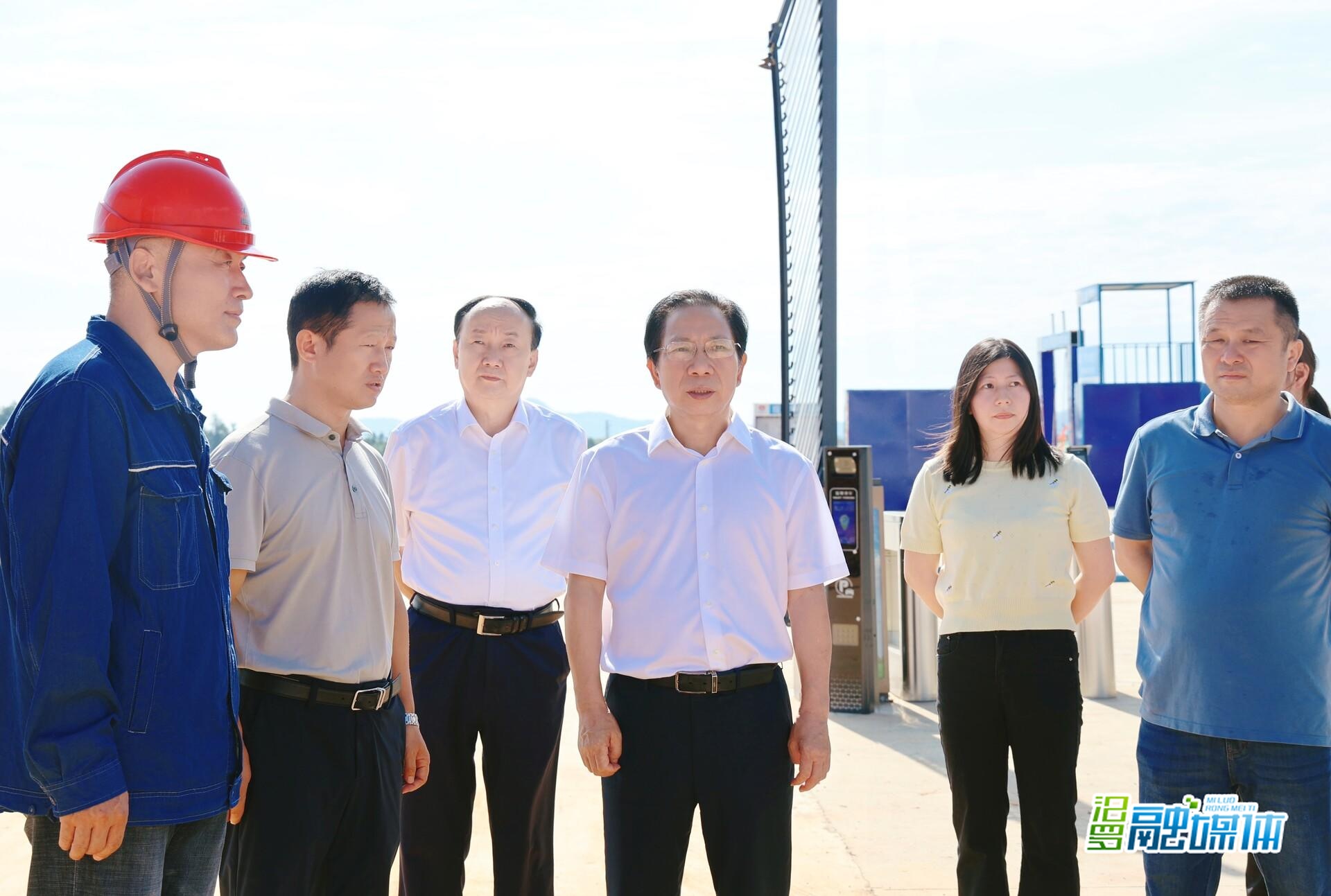 黎作凤实地调研陕煤汨罗燃煤发电项目建设 