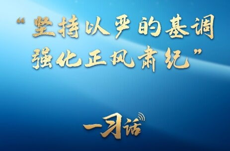 一习话丨“坚持以严的基调强化正风肃纪”