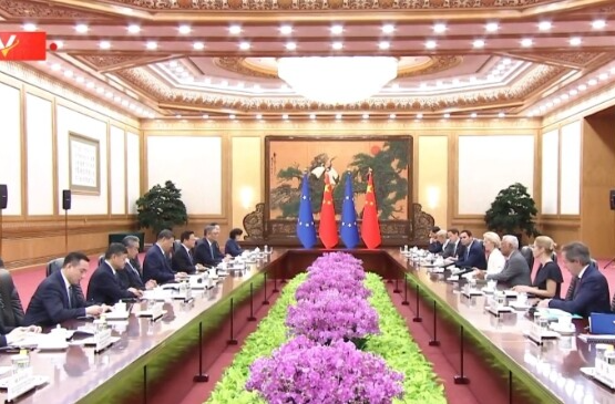 独家视频丨习近平：中欧都是国际社会中的“大个子” 要牢牢把握中欧关系发展的正确方向