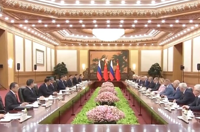 习近平会见俄罗斯国家杜马主席沃洛金